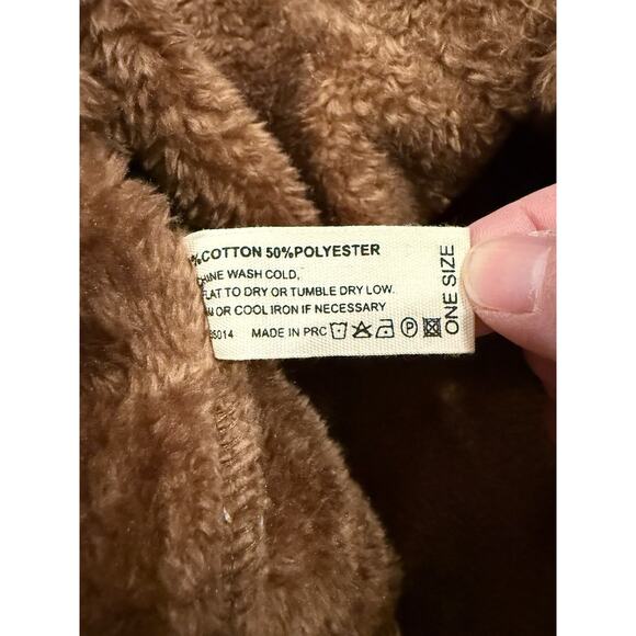 Comfyluxe Shacket Sweater Jacket Cardigan OS Eye Catching Artsy Boho Faux Fur - Picture 5 of 7